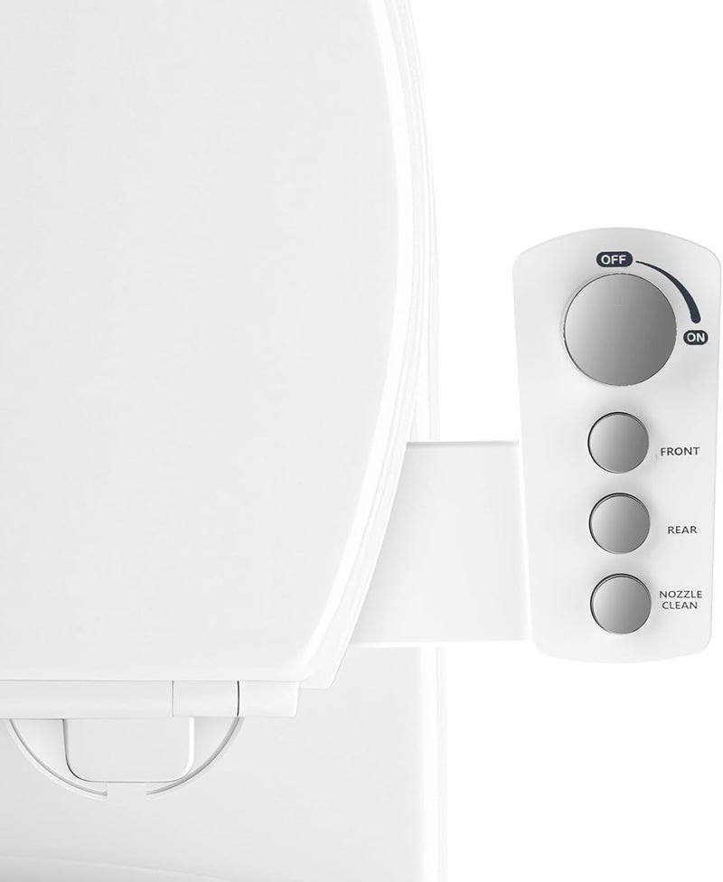 JaxiLano Bidet Attachment for Toilet Seat, Chrome - Image 1